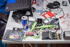 Michel Canonica / Tagblatt Start Hack IT-Studenten aus aller Welt coden und programmieren 35 Stunden lang am Stück. Veranstaltungsort: Universität St. Gallen HSG 9000 Sankt Gallen, Schweiz (Bild: Michel Canonica)