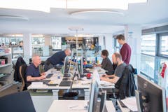 Impressionen des neuen Newsrooms an der Fürstenlandstrasse © Urs Bucher/TAGBLATT (Bild: Urs Bucher)
