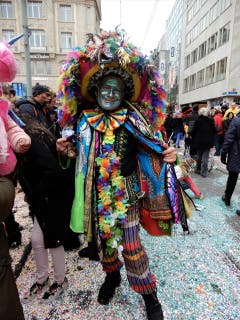 Är hed gred kei Änglisch, kei Franzeesisch und nid ämol Diitsch und het aber gha de Plausch ä därä Baasler Faasnacht i dr Schwiiiz ! (Bild: Margrith Imhof-Röthlin)