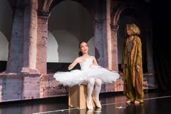Momo: Die fantastische Geschichte von Michael Ende über die Zeit, sehr tief, philosophisch und wie gewohnt gekonnt und kindergerecht umgesetzt. Fotoprobe im Kinder-Musical-Theater Storchen, Magnihalden 7, 9000 Sankt Gallen. (Bild: Hanspeter Schiess)