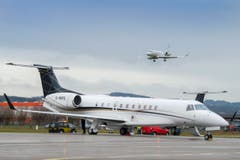WEF-Flugverkehr am Flughafen Altenrhein (Bild: Urs Bucher)