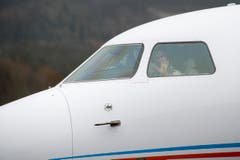 WEF-Flugverkehr am Flughafen Altenrhein (Bild: Urs Bucher)