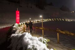 Weltrekord Adventskranz in Mosnang. © Urs Bucher/TAGBLATT (Bild: Urs Bucher)