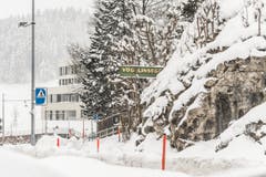 Wetterbilder, Schnee in Speicher AR. (Bild: Hanspeter Schiess)