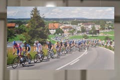 Juni: Heinz Knöpfli fotografierte den Tross der Tour de Suisse, als er den Schocherswiler Stich erklamm. (Bild: manuel nagel)