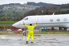 WEF-Flugverkehr am Flughafen Altenrhein (Bild: Urs Bucher)