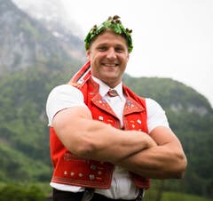 Arnold Forrer, Schwingerkönig und Käsermeister, Stein. (Bild: GIAN EHRENZELLER (KEYSTONE))