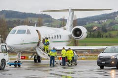 WEF-Flugverkehr am Flughafen Altenrhein (Bild: Urs Bucher)