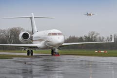 WEF-Flugverkehr am Flughafen Altenrhein (Bild: Urs Bucher)