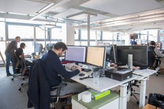 Impressionen des neuen Newsrooms an der Fürstenlandstrasse © Urs Bucher/TAGBLATT (Bild: Urs Bucher)
