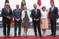 Aurelia Frick an einem Aussenministertreffen in Neuenburg im August 2015. (Bild: KEYSTONE/Peter Schneider)