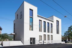 Rundgang durch den Neubau der Neuapostolischen Kirche in St. Gallen (Bild: Urs Bucher)