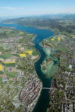 Der Bodensee und der Rhein mit dem Seerücken. (Bild: Ursula Gebendinger)