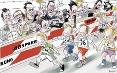 9. September. In Rotmonten wird das Wettrennen um den schnellsten Rotmöntler wegen zu ehrgeiziger Eltern abgeschafft. Dabei wäre das gar nicht nötig. «Ehrgeizberuhigende Massnahmen» hätten doch ausgereicht. (Bild: Corinne Bromundt)