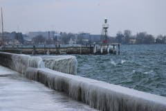 Eiszeit in Rorschach. (Bild: Res Lerch)