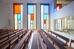 Rundgang durch den Neubau der Neuapostolischen Kirche in St. Gallen (Bild: Urs Bucher)