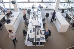 Impressionen des neuen Newsrooms an der Fürstenlandstrasse © Urs Bucher/TAGBLATT (Bild: Urs Bucher)