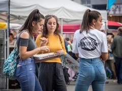 St. Galler Fest / St. Gallerfest 2017, am Nachmittag und gegen Abend. (Bild: Hanspeter Schiess)