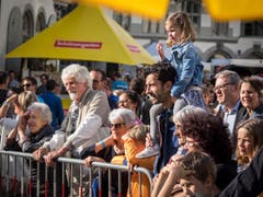 St. Galler Fest / St. Gallerfest 2017, am Nachmittag und gegen Abend. (Bild: Hanspeter Schiess)