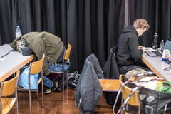 Michel Canonica / Tagblatt Start Hack IT-Studenten aus aller Welt coden und programmieren 35 Stunden lang am Stück. Veranstaltungsort: Universität St. Gallen HSG 9000 Sankt Gallen, Schweiz (Bild: Michel Canonica)