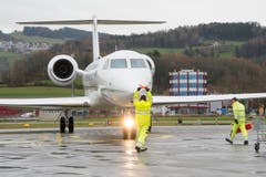 WEF-Flugverkehr am Flughafen Altenrhein (Bild: Urs Bucher)