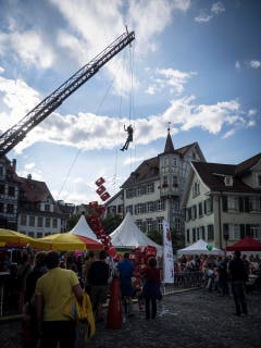 St. Galler Fest / St. Gallerfest 2017, am Nachmittag und gegen Abend. (Bild: Hanspeter Schiess)