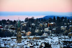 Abendstimmung in der Altstadt St.Gallen (Bild: Liliane Germann)