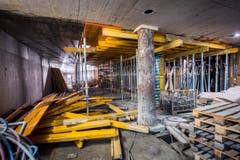Rathausunterführung, nach einjähriger Bauzeit im Rohbau, vor Wiedereröffnung (Bild: Urs Bucher)