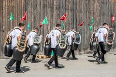 3. September: Eidgenössisches Schellen- und Trychlertreffen in Märstetten. Grosser Trychlerumzug durchs Dorf. (Bild: Thi My Lien Nguyen)