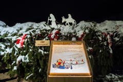 Weltrekord Adventskranz in Mosnang. © Urs Bucher/TAGBLATT (Bild: Urs Bucher)