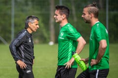 Fussball. Erstes Training des FCSG unter Boro Kuzmanovic, Interimstrainer. (Bild: Michel Canonica)