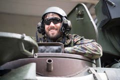 Volltruppenübung Trium der Schweizer Armee Seerücken (Bild: Andrea Stalder)