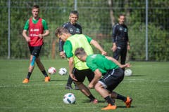 Fussball. Erstes Training des FCSG unter Boro Kuzmanovic, Interimstrainer. (Bild: Michel Canonica)