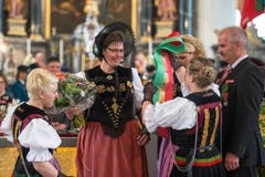 Die Schützenkönigin Alice Stadler. (Bild: Dominik Wunderli)