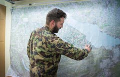 Volltruppenübung Trium der Schweizer Armee Seerücken (Bild: Andrea Stalder)
