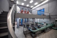 Ein Blick ins Innere des Pumpwerks Schiltwald. (Bild: Pius Amrein (1. Mai 2018))
