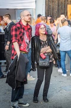 Am Konzert von Mundart-Rocker Trauffer in Frauenfeld (Bild: Andrea Stalder)