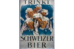 Trinkt Schweizer Bier: Ein Plakat aus den 1920-er Jahren. (Bild: SBV)