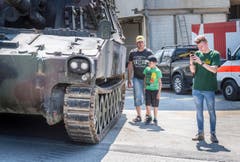 Panzer- und Armeefahrzeugtreffen Bürglen 2018 (Bild: Andrea Stalder)