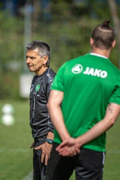 Fussball. Erstes Training des FCSG unter Boro Kuzmanovic, Interimstrainer. (Bild: Michel Canonica)