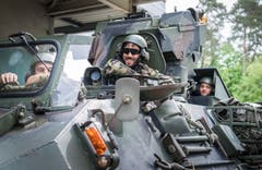 Volltruppenübung Trium der Schweizer Armee Seerücken (Bild: Andrea Stalder)