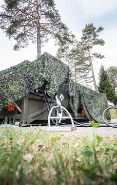 Volltruppenübung Trium der Schweizer Armee Seerücken (Bild: Andrea Stalder)