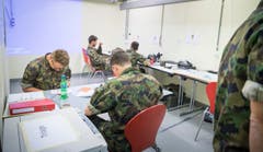 Volltruppenübung Trium der Schweizer Armee Seerücken (Bild: Andrea Stalder)