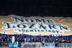 Choreo der FCL-Fans. | Bild: Philipp Schmidli (Luzern, 13. Mai 2018)