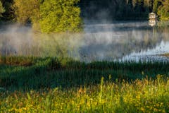 Kühler Morgen am Wenigerweiher (Bild: Christian Wild)