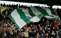 Frenetische Unterstützung war dem FC St.Gallen im Espenmoos gewiss. (Ralph Ribi)