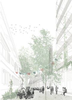 Das Siegerprojekt «Mon oncle» von Rolf Mühlethaler Architekt BSA SIA mit Architekturhistoriker Christoph Schläppi, beide aus Bern...