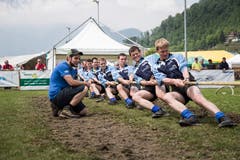 Seilziehclub Waltenschwil-Kallern. Bild: Manuela Jans-Koch (Stans, 19. Mai 2018)