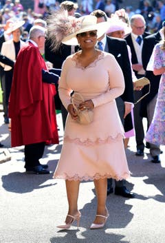 Die US-amerikanische Moderatorin Oprah Winfrey zählt zu den geladenen Gästen. (Ian West/pool photo via AP)