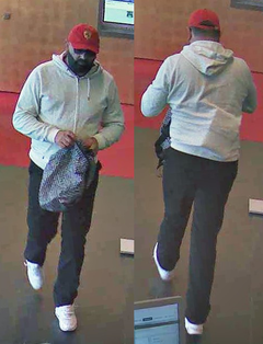 Bilder des unbekannten Täters. (Screenshot Überwachungskamera/Luzerner Polizei)